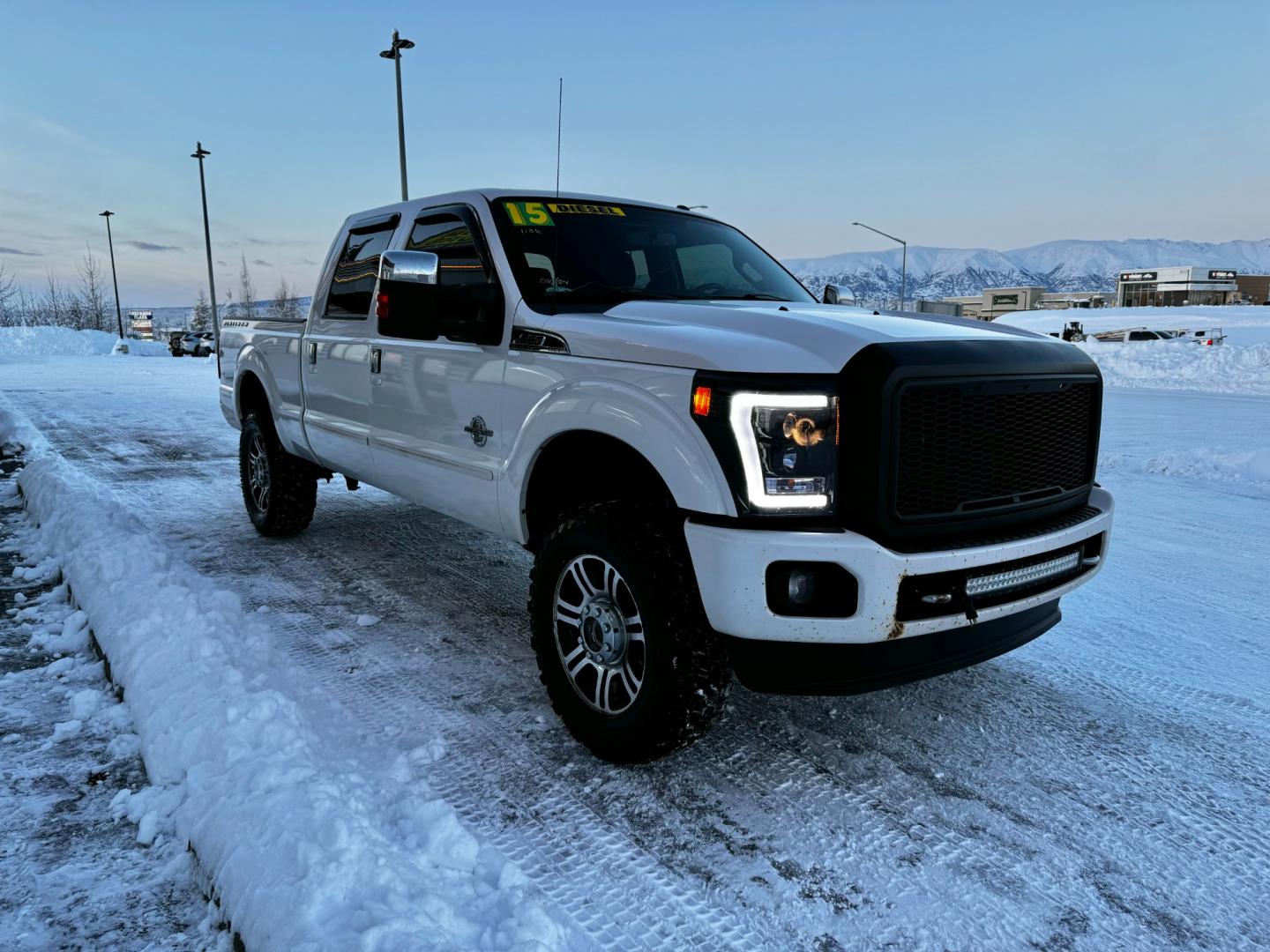 2015 White /Black Leather Ford F-250 SD Platinum Crew Cab 4WD (1FT7W2BT3FE) with an 6.7L V8 OHV 16V DIESEL engine, 6-Speed Automatic transmission, located at 1960 Industrial Drive, Wasilla, 99654, (907) 274-2277, 61.573475, -149.400146 - All the power and comfort you need to haul whatever you want and in style. This Platinum edition is the top of the line with all the creature comforts you could expect from luxury vehicle - Photo#6